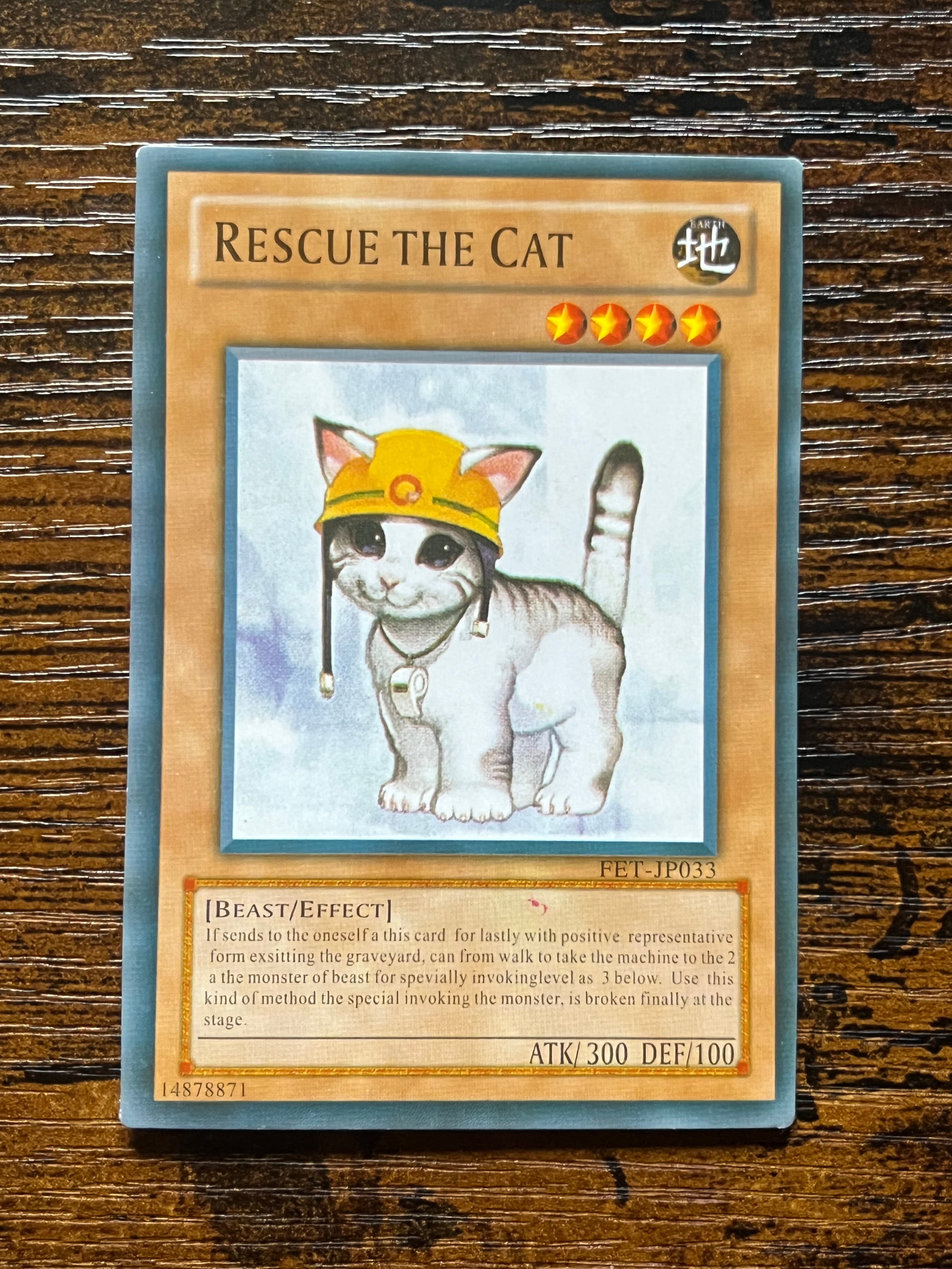 Rescue The Cat from Monster Card